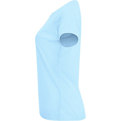 Sky Blue - Lifestyle - Roly Womens-Ladies Bahrain Short-Sleeved Sports T-Shirt