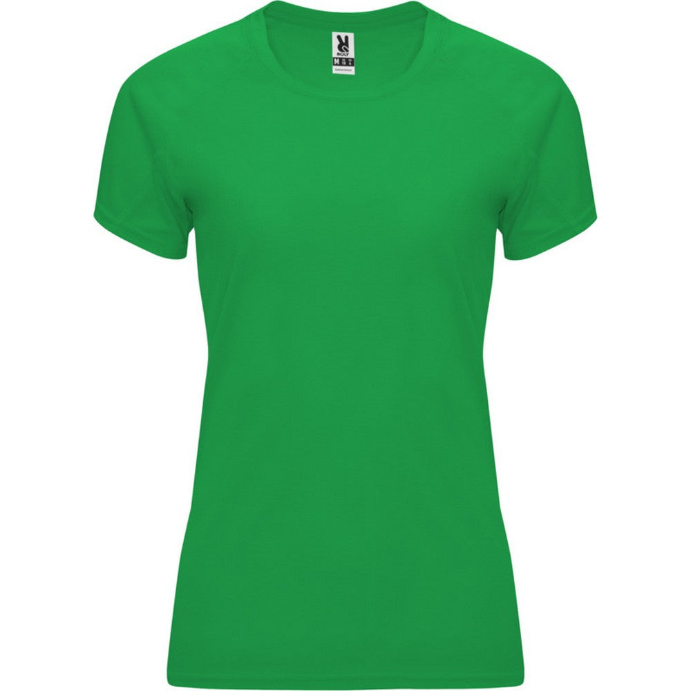 Fern Green - Front - Roly Womens-Ladies Bahrain Short-Sleeved Sports T-Shirt