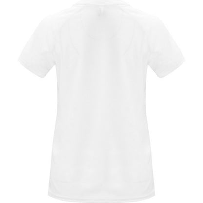 White - Back - Roly Womens-Ladies Bahrain Short-Sleeved Sports T-Shirt