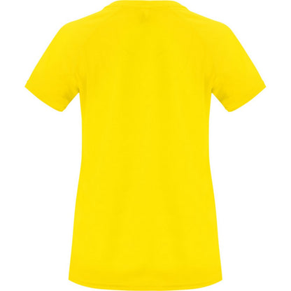 Yellow - Back - Roly Womens-Ladies Bahrain Short-Sleeved Sports T-Shirt