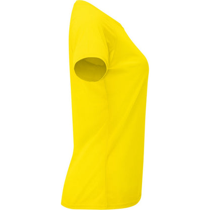 Yellow - Side - Roly Womens-Ladies Bahrain Short-Sleeved Sports T-Shirt