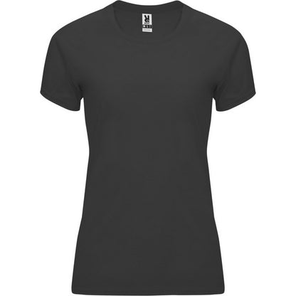 Dark Lead - Front - Roly Womens-Ladies Bahrain Short-Sleeved Sports T-Shirt