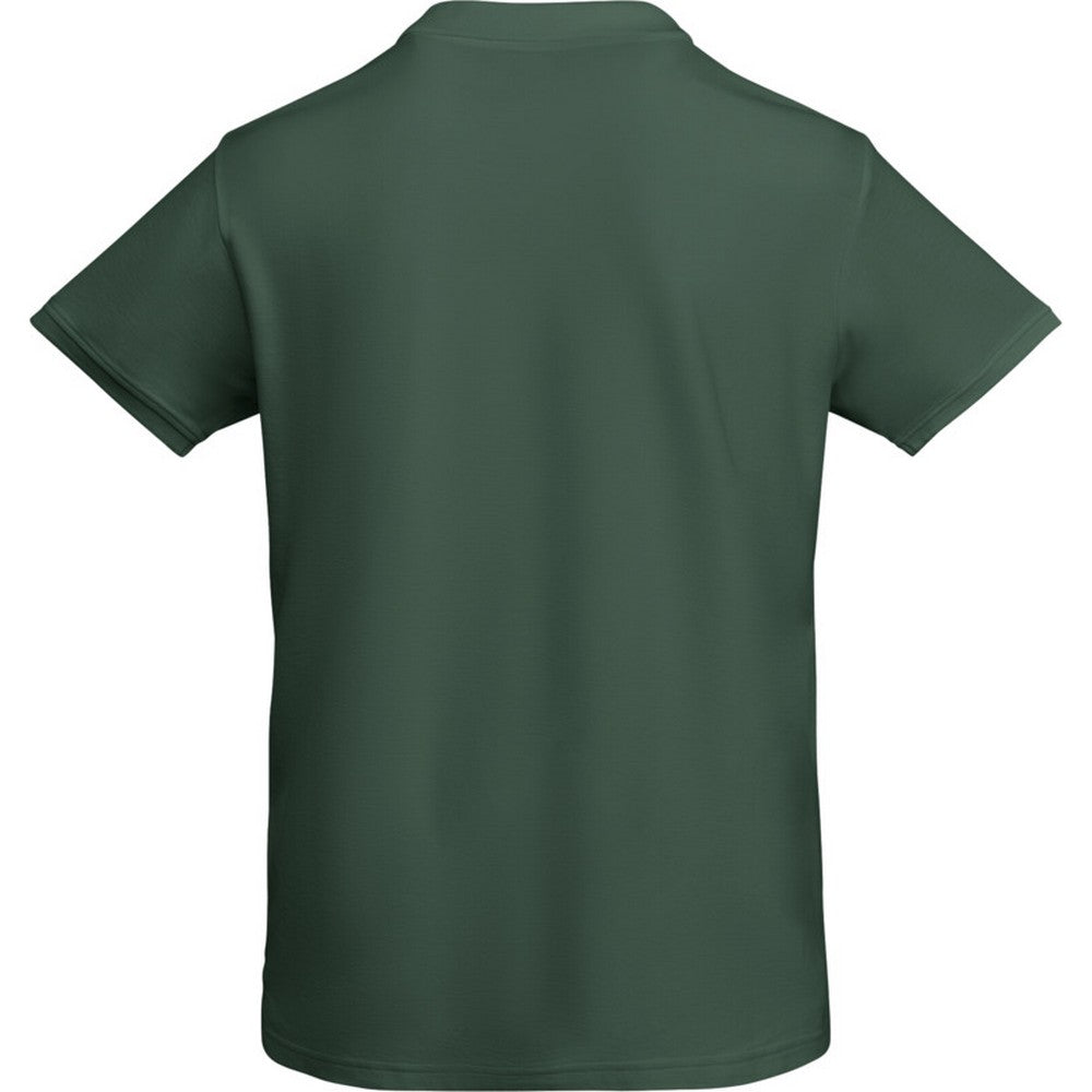 Bottle Green - Back - Roly Mens Prince Short-Sleeved Polo Shirt