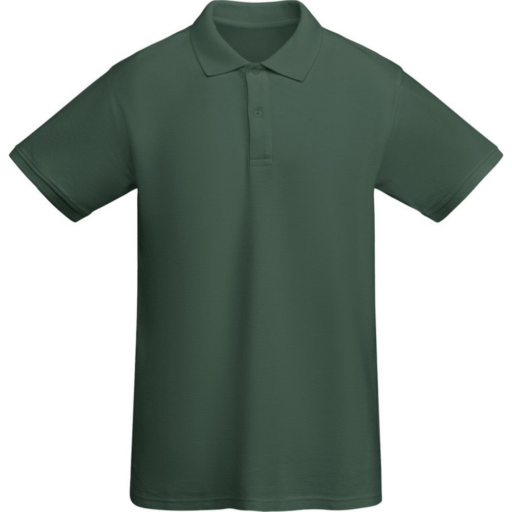 Bottle Green - Front - Roly Mens Prince Short-Sleeved Polo Shirt