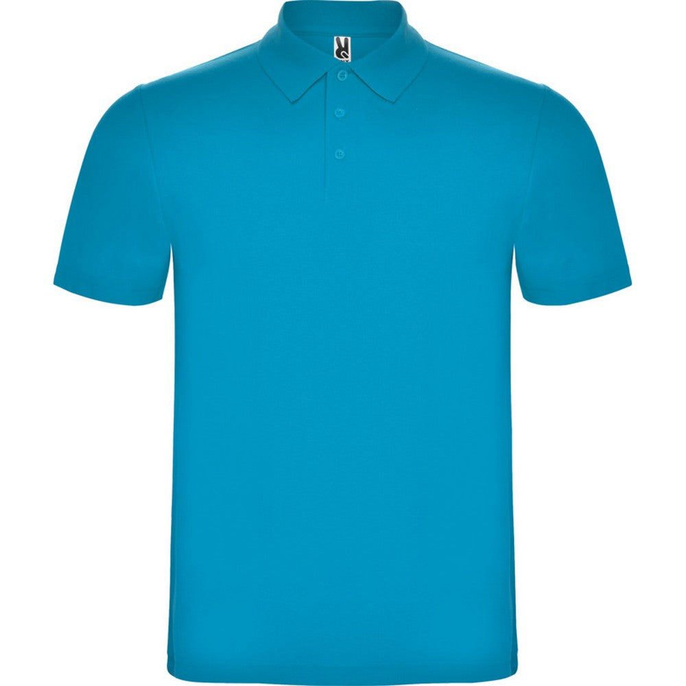 Turquoise - Front - Roly Unisex Adult Austral Short-Sleeved Polo Shirt