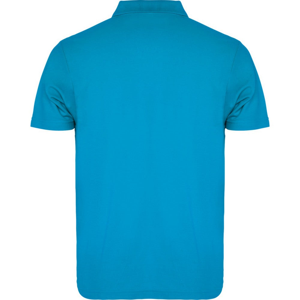 Turquoise - Back - Roly Unisex Adult Austral Short-Sleeved Polo Shirt