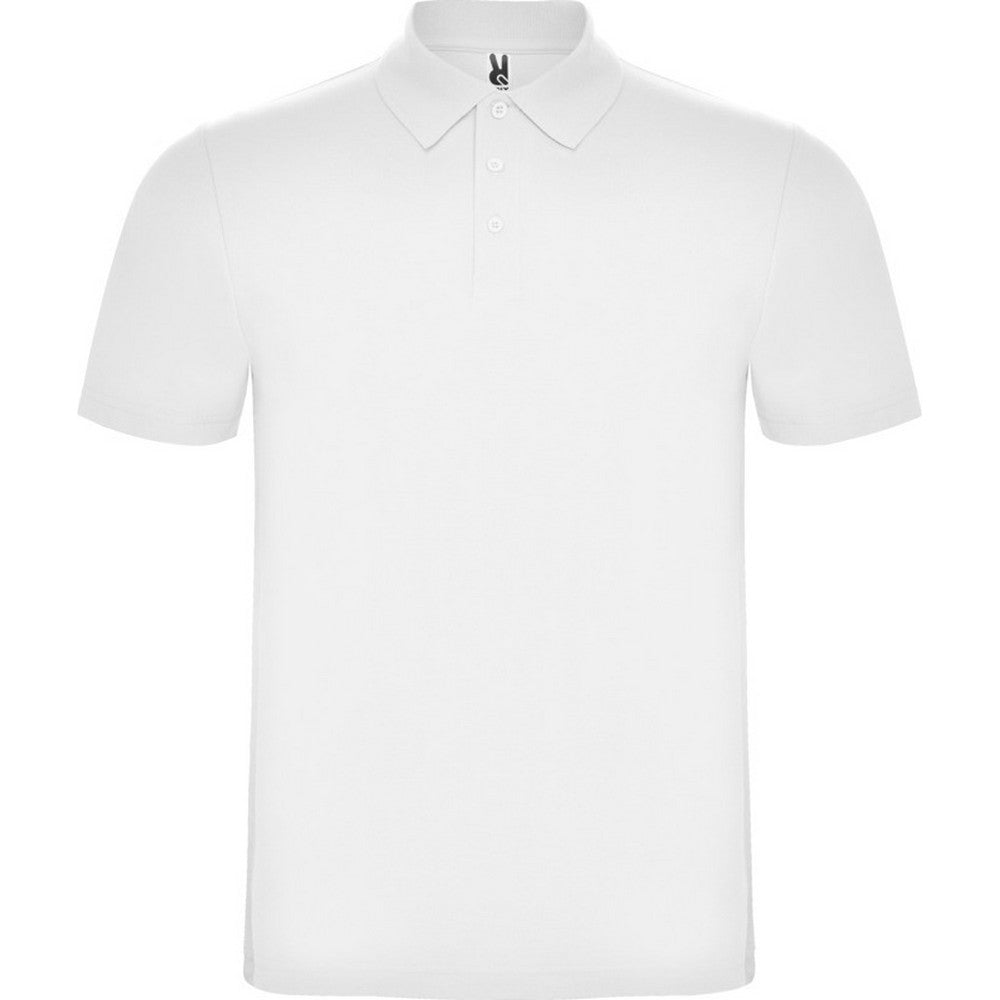 White - Front - Roly Unisex Adult Austral Short-Sleeved Polo Shirt