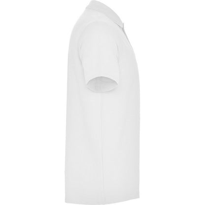 White - Side - Roly Unisex Adult Austral Short-Sleeved Polo Shirt