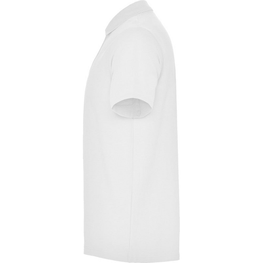 White - Lifestyle - Roly Unisex Adult Austral Short-Sleeved Polo Shirt