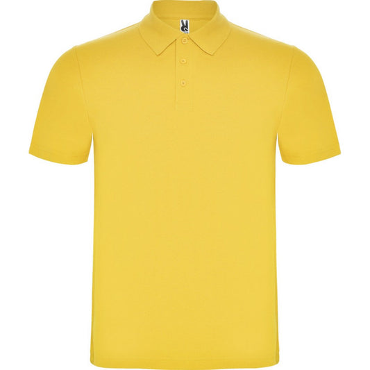 Yellow - Front - Roly Unisex Adult Austral Short-Sleeved Polo Shirt