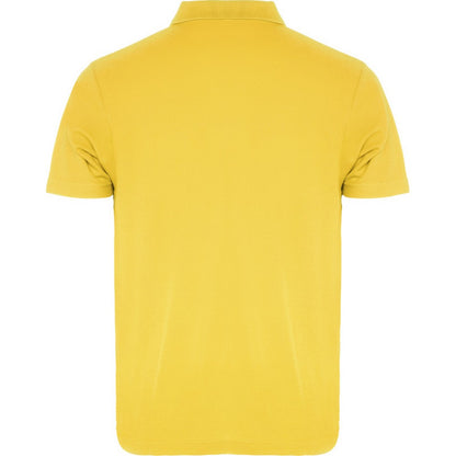 Yellow - Back - Roly Unisex Adult Austral Short-Sleeved Polo Shirt