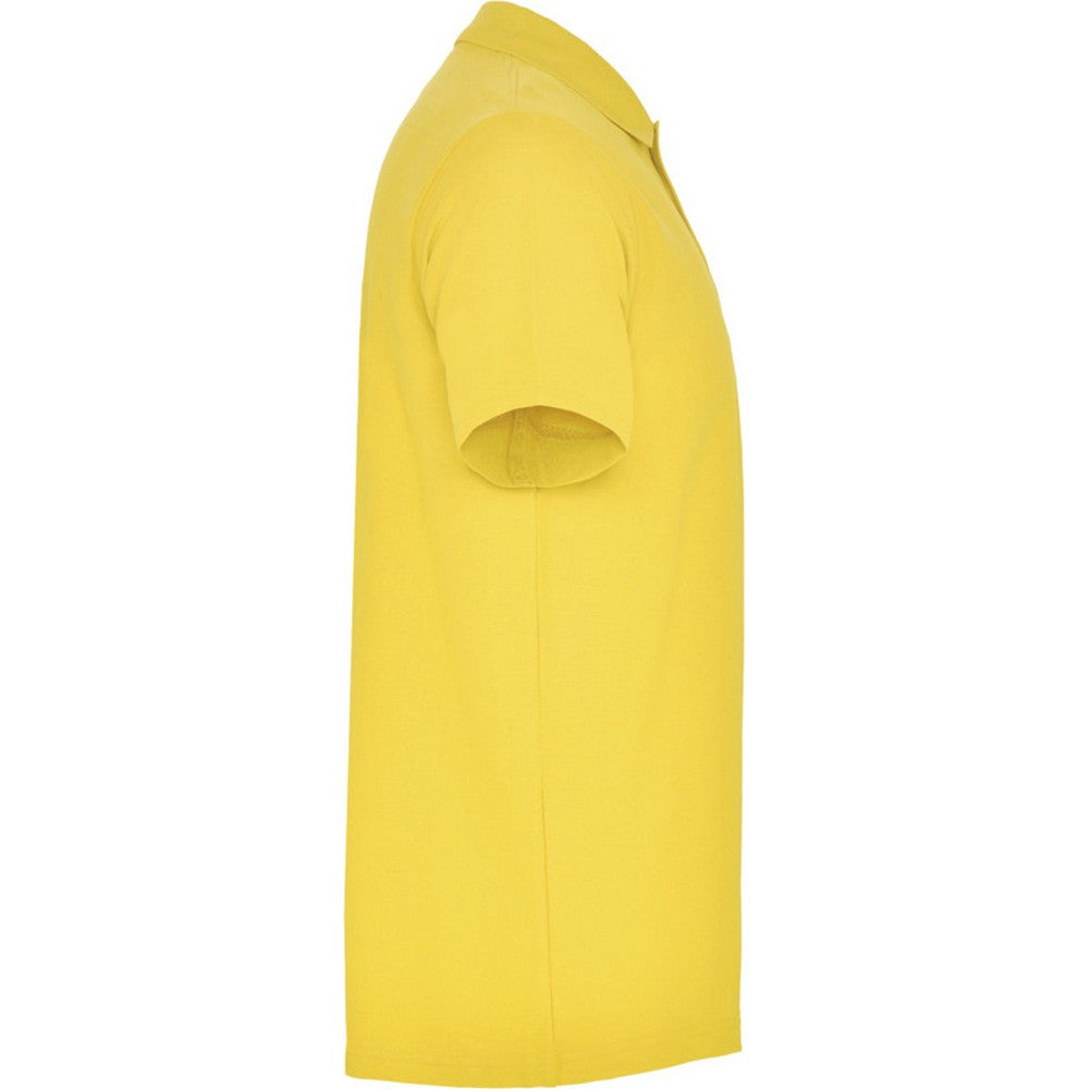 Yellow - Side - Roly Unisex Adult Austral Short-Sleeved Polo Shirt