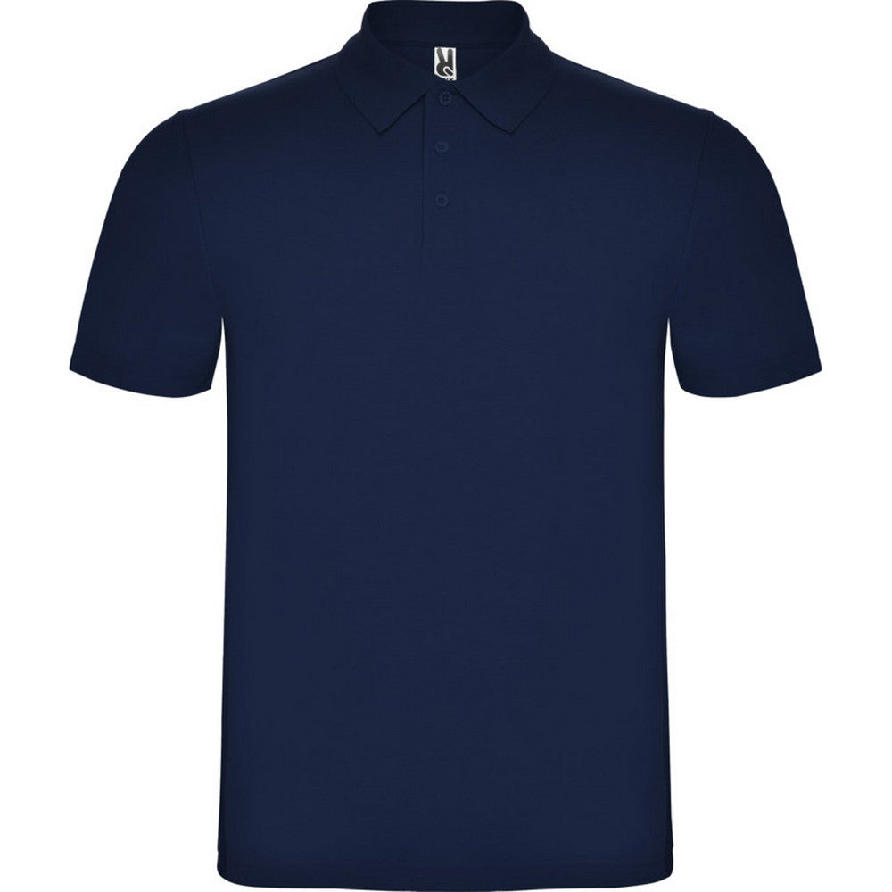 Navy Blue - Front - Roly Unisex Adult Austral Short-Sleeved Polo Shirt