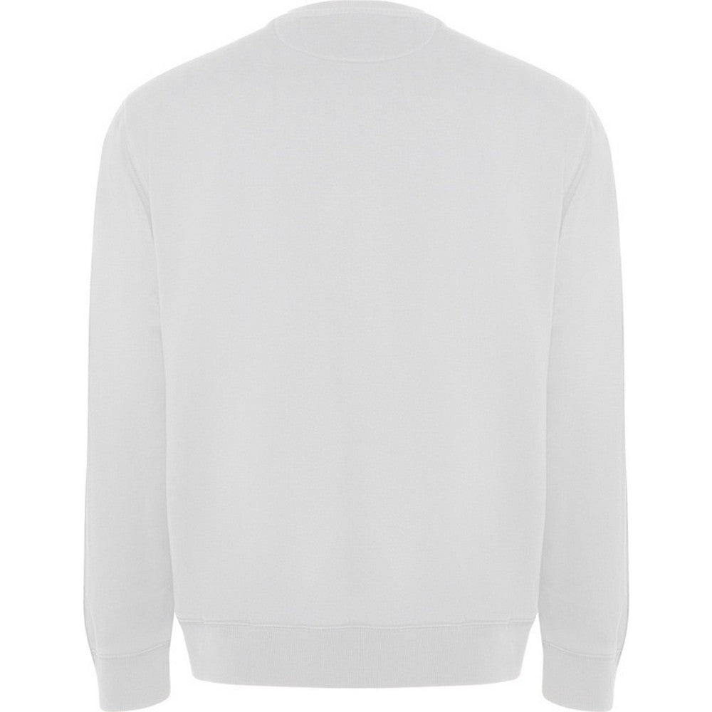 White - Back - Roly Unisex Adult Batian Crew Neck Sweatshirt