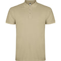 Sand - Front - Roly Mens Star Short-Sleeved Polo Shirt