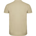 Sand - Back - Roly Mens Star Short-Sleeved Polo Shirt