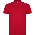 Red - Front - Roly Mens Star Short-Sleeved Polo Shirt