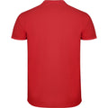 Red - Back - Roly Mens Star Short-Sleeved Polo Shirt