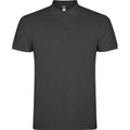 Dark Lead - Front - Roly Mens Star Short-Sleeved Polo Shirt