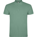 Dark Mint - Front - Roly Mens Star Short-Sleeved Polo Shirt