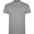 Grey Marl - Front - Roly Mens Star Short-Sleeved Polo Shirt