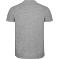 Grey Marl - Back - Roly Mens Star Short-Sleeved Polo Shirt