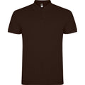 Chocolate - Front - Roly Mens Star Short-Sleeved Polo Shirt