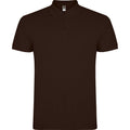 Chocolate - Front - Roly Mens Star Short-Sleeved Polo Shirt