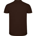 Chocolate - Back - Roly Mens Star Short-Sleeved Polo Shirt