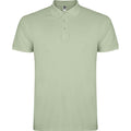 Mist Green - Front - Roly Mens Star Short-Sleeved Polo Shirt
