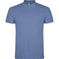 Riviera Blue - Front - Roly Mens Star Short-Sleeved Polo Shirt