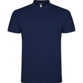 Navy Blue - Front - Roly Mens Star Short-Sleeved Polo Shirt