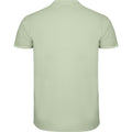 Mist Green - Back - Roly Mens Star Short-Sleeved Polo Shirt