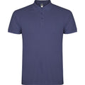 Blue Denim - Front - Roly Mens Star Short-Sleeved Polo Shirt