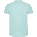 Mint - Back - Roly Mens Star Short-Sleeved Polo Shirt