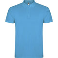 Turquoise - Front - Roly Mens Star Short-Sleeved Polo Shirt