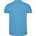 Turquoise - Back - Roly Mens Star Short-Sleeved Polo Shirt