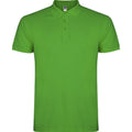 Grass Green - Front - Roly Mens Star Short-Sleeved Polo Shirt