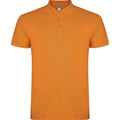 Orange - Front - Roly Mens Star Short-Sleeved Polo Shirt