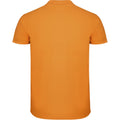 Orange - Back - Roly Mens Star Short-Sleeved Polo Shirt