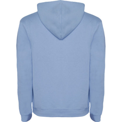 Sky Blue-White - Back - Roly Mens Urban Hoodie