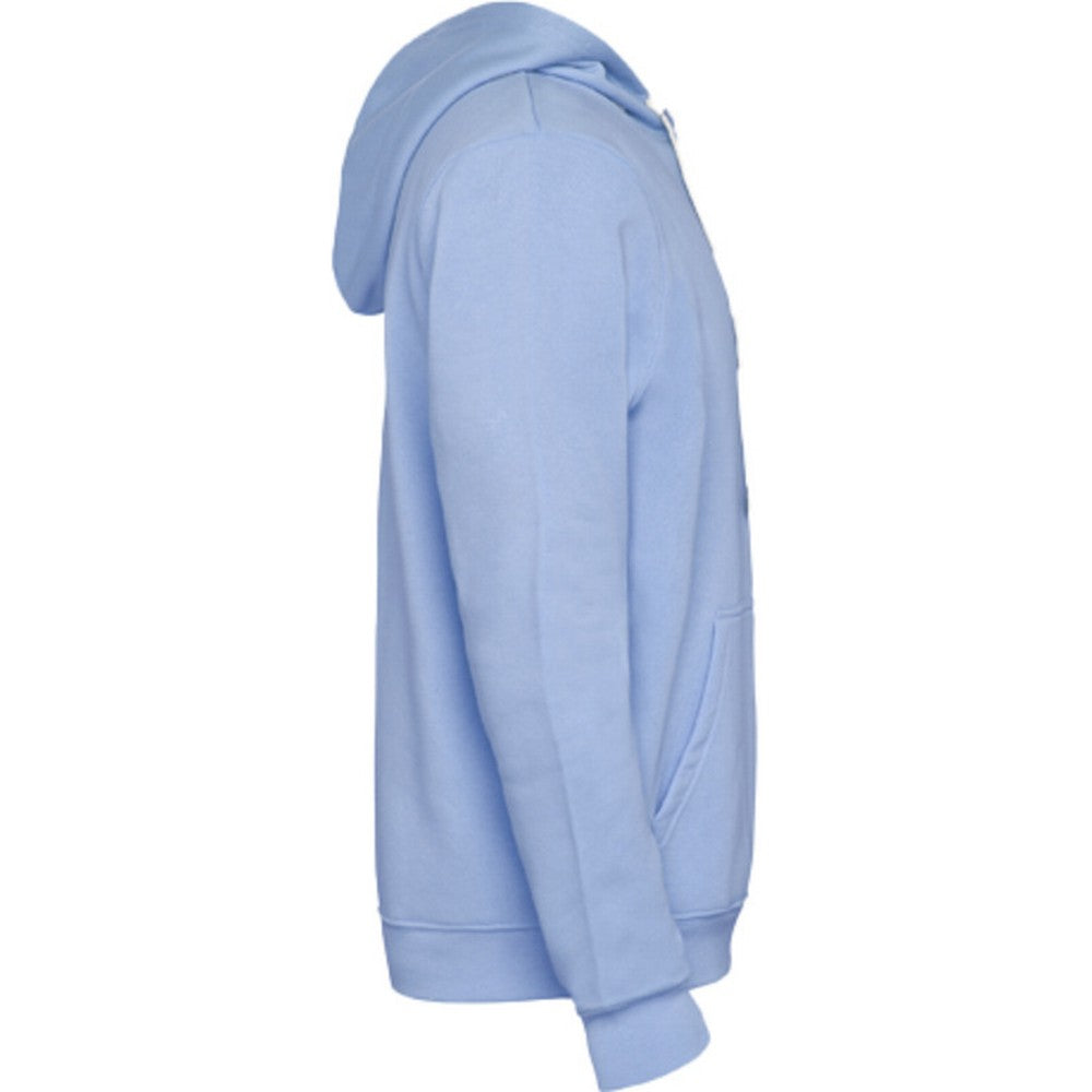 Sky Blue-White - Side - Roly Mens Urban Hoodie