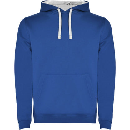 Royal Blue-White - Front - Roly Mens Urban Hoodie