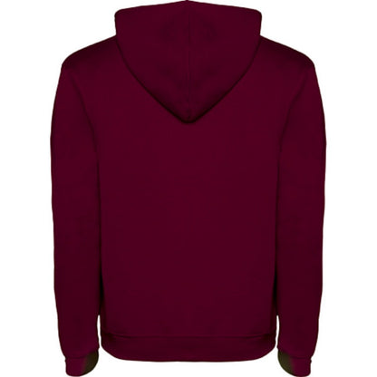 Maroon-Grey Marl - Back - Roly Mens Urban Hoodie