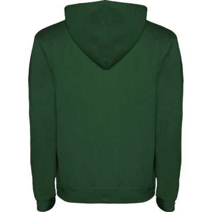 Bottle Green-Grey Marl - Back - Roly Mens Urban Hoodie