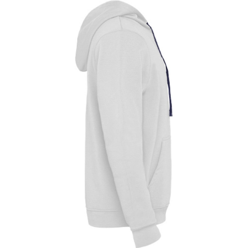 White-Navy Blue - Side - Roly Mens Urban Hoodie