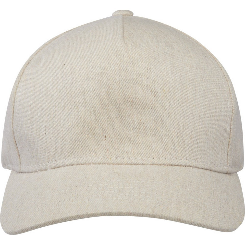 Oatmeal - Front - Elevate NXT Unisex Adult Onyx Aware Recycled 5 Panel Baseball Cap