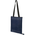 Navy - Side - Clary Recycled Polyester Picnic Blanket