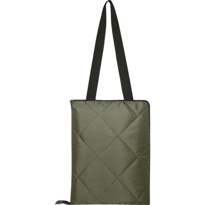 Forest Green - Back - Clary Recycled Polyester Picnic Blanket