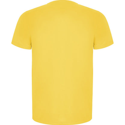 Yellow - Back - Roly Childrens-Kids Imola Short-Sleeved Sports T-Shirt